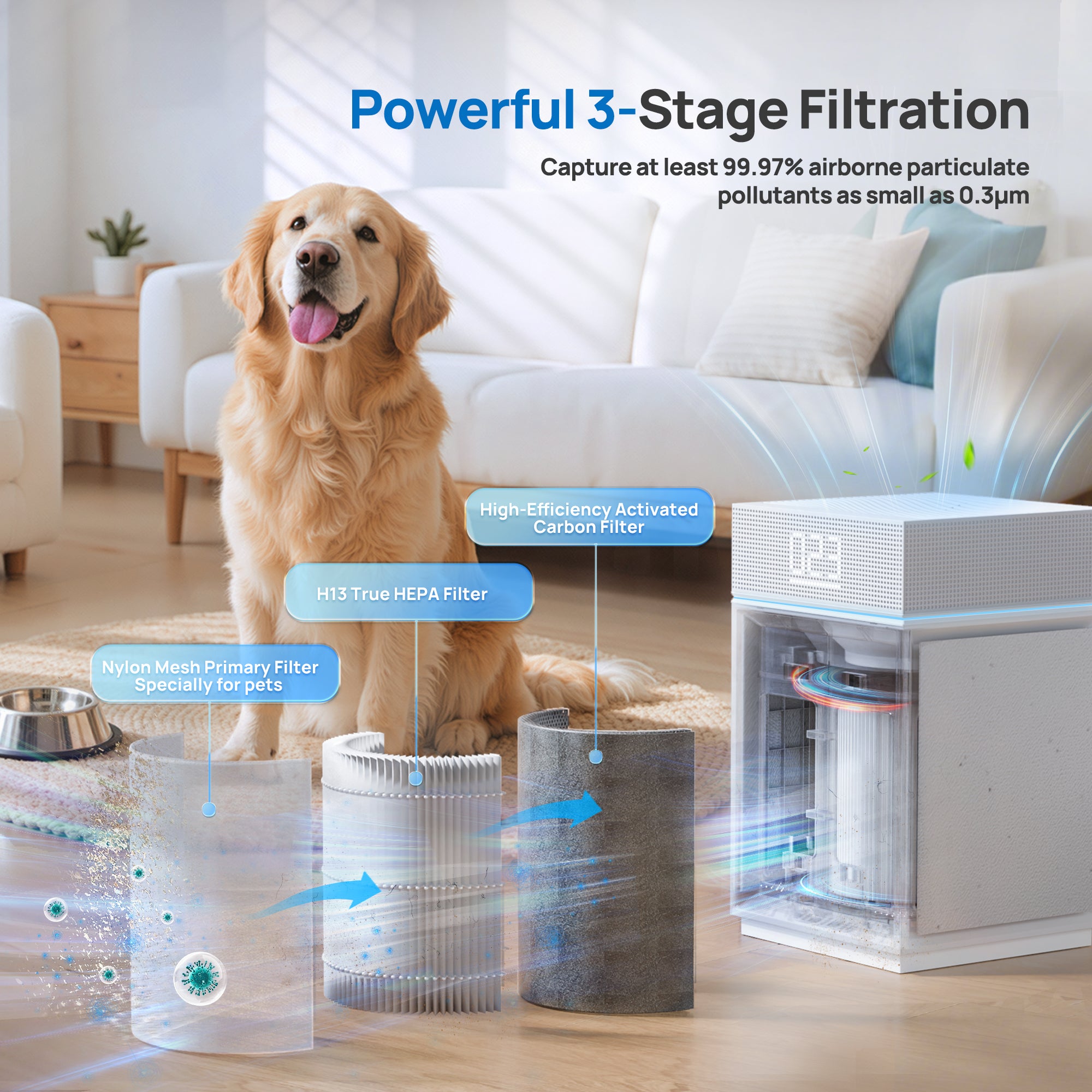 Pureborne 6866 Smart Air Purifier